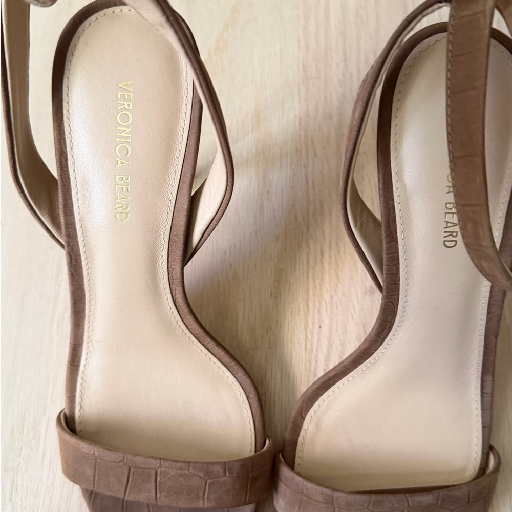 Veronica Beard Tan Heeled Sandals